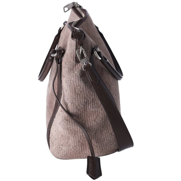 Louis Vuitton Ixia PM Antheia Handbag M94201 Granito Noir Suede Leather - Picture 3 of 12